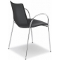 Кресло пластиковое с обивкой Scab Design Zebra Pop сталь, поликарбонат, искусственная кожа хром, черный Фото 1