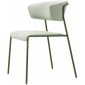 Кресло с обивкой Scab Design Lisa Waterproof сталь, дерево, влагозащитная ткань зеленый Фото 1
