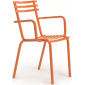 Кресло металлическое Ethimo Flower сталь оранжевый Фото 1