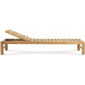 Шезлонг-лежак деревянный Ethimo Sand тик натуральный Фото 1