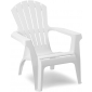Кресло пластиковое GARDEN RATTAN Dolomiti полипропилен белый Фото 1
