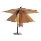 Зонт профессиональный Fim Ischia ламинированная древесина, алюминий, акрил коричневый, графит, слоновая кость Фото 10