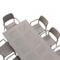 Стол пластиковый раздвижной Nardi Levante алюминий, пластик тортора Фото 5