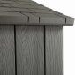 Сарай пластиковый Lifetime WoodLook 8х7.5 полиэтилен HDPE, сталь темно-серый Фото 12
