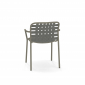 Кресло металлическое EMU Yard эластичные ремни, алюминий Фото 6