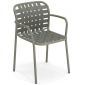 Кресло металлическое EMU Yard эластичные ремни, алюминий Фото 1