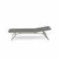 Шезлонг-лежак металлический EMU Yard эластичные ремни, алюминий Фото 7