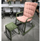 Кресло-качалка пластиковое с подушкой Nardi Folio стеклопластик, акрил агава, розовый Фото 6
