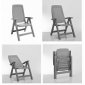 Кресло пластиковое складное SCAB GIARDINO Elegant Armchair пластик зеленый Фото 2