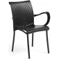 Кресло пластиковое Nardi Dama алюминий, стеклопластик антрацит Фото 1
