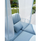 Лаунж-диван двухместный Nardi Komodo стеклопластик, Sunbrella белый, синий Фото 7