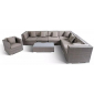 Комплект плетеной мебели 4SIS Беллуно алюминий, искусственный ротанг, ткань серо-коричневый Фото 1