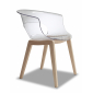Кресло прозрачное Scab Design Natural Miss B Antishock бук, поликарбонат натуральный бук, прозрачный Фото 4