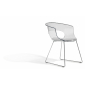 Кресло прозрачное Scab Design Miss B Antishock сталь, поликарбонат хром, прозрачный Фото 3