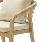 Кресло деревянное с подушками JOYGARDEN Rimini акация, роуп, олефин натуральный, бежевый Фото 2