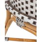 Кресло плетеное RosaDesign Bistrot манао, искусственный ротанг белый, капучино Фото 10