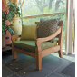 Кресло деревянное с подушками RosaDesign Java тик, ткань Фото 4