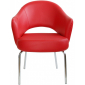 Кресло с обивкой Beon A621 металл, экокожа красный Фото 2