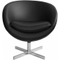Кресло дизайнерское Beon A686 металл, экокожа черный Фото 2