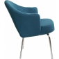 Кресло с обивкой Beon A621 металл, кашемир серо-синий Фото 3