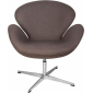 Кресло с обивкой Beon Swan (Arne Jacobsen) A062 металл, кашемир серый Фото 2