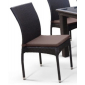 Комплект плетеной мебели Afina T257A/Y380A-W53 Brown 4Pcs искусственный ротанг, сталь, ткань коричневый Фото 3