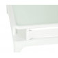 Кофейный столик со столешницей в стиле лаунж Roberto Serio Talenti Pad алюминий, стекло белый Фото 2
