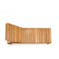 Шезлонг-лежак деревянный с матрасом Varaschin Barcode тик, ткань Фото 7