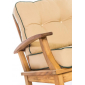 Кресло деревянное с подушкой WArt Trend 1 ироко, ткань Etisilk Фото 6