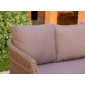 Комплект плетеной мебели Uniko Santa Cruz алюминий, акация, искусственный ротанг, ткань коричневый, венге, коричневый Фото 2