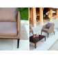 Комплект плетеной мебели Uniko Santa Cruz алюминий, акация, искусственный ротанг, ткань коричневый, венге, коричневый Фото 10
