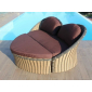 Комплект плетеной мебели Uniko Cupido алюминий, искусственный ротанг, ткань светло-коричневый, коричневый Фото 3