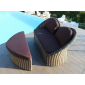Комплект плетеной мебели Uniko Cupido алюминий, искусственный ротанг, ткань светло-коричневый, коричневый Фото 4