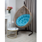 Кресло плетеное подвесное Astella Furniture Fresco XL сталь, искусственный ротанг, ткань светло-коричневый Фото 3