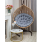 Кресло плетеное подвесное Astella Furniture Fresco XL сталь, искусственный ротанг, ткань светло-коричневый Фото 6
