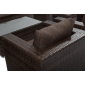 Комплект плетеной мебели Astella Furniture Милан сталь, искусственный ротанг, ткань коричневый, кофе Фото 10