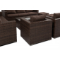 Комплект плетеной мебели Astella Furniture Милан сталь, искусственный ротанг, ткань коричневый, кофе Фото 4