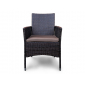 Комплект плетеной мебели Astella Furniture Мирамар сталь, искусственный ротанг, ткань коричневый Фото 3