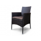 Комплект плетеной мебели Astella Furniture Флоренция сталь, искусственный ротанг, ткань коричневый Фото 5