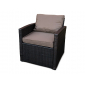 Комплект плетеной мебели Astella Furniture Турин сталь, искусственный ротанг, ткань коричневый Фото 3