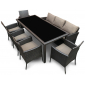 Комплект плетеной мебели Astella Furniture Виченца сталь, искусственный ротанг, ткань коричневый Фото 1