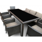 Комплект плетеной мебели Astella Furniture Виченца сталь, искусственный ротанг, ткань коричневый Фото 2