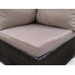 Диван плетеный модульный Astella Furniture Лагуна сталь, искусственный ротанг, ткань коричневый Фото 9