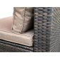 Диван плетеный модульный Astella Furniture Лагуна сталь, искусственный ротанг, ткань коричневый Фото 10