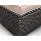Диван плетеный модульный Astella Furniture Лагуна сталь, искусственный ротанг, ткань коричневый Фото 11
