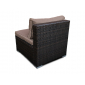 Комплект плетеной мебели Astella Furniture Лагуна сталь, искусственный ротанг, ткань коричневый Фото 15