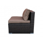 Комплект плетеной мебели Astella Furniture Лагуна сталь, искусственный ротанг, ткань коричневый Фото 14
