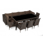 Комплект плетеной мебели Astella Furniture Лагуна сталь, искусственный ротанг, ткань коричневый Фото 1