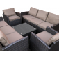 Комплект плетеной мебели Astella Furniture Компани сталь, искусственный ротанг, ткань коричневый Фото 2