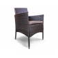 Комплект плетеной мебели Astella Furniture Соломон сталь, искусственный ротанг, ткань бежевый, коричневый Фото 13